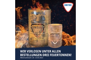 Verlosung von 3 DINITROL Feuertonnen