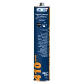 DINITROL 410 UV NF Kleb- und Dichstoff in der 300ml Kartusche, Farbe schwarz